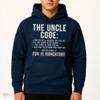 The Uncle Code Fun ins Mandatory Family Brother Uncle Hoodie thumb 2