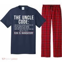 The Uncle Code Fun ins Mandatory Family Brother Uncle Pajama Set thumb 0