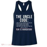 The Uncle Code Fun ins Mandatory Family Brother Uncle Women's Tank Top thumb 0