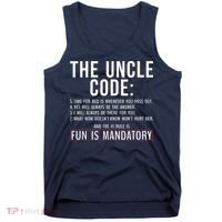 The Uncle Code Fun ins Mandatory Family Brother Uncle Tank Top thumb 0