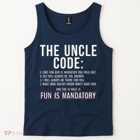 The Uncle Code Fun ins Mandatory Family Brother Uncle Tank Top thumb 2