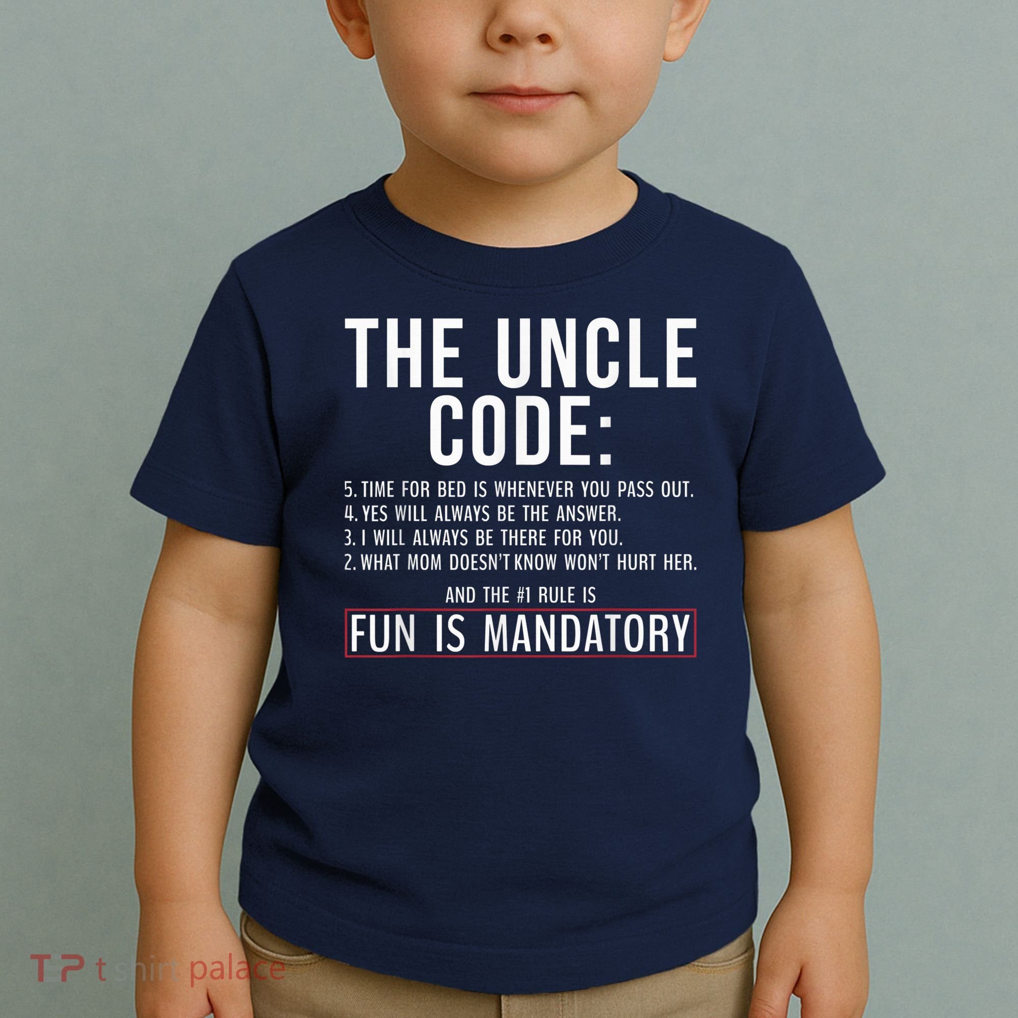 The Uncle Code Fun ins Mandatory Family Brother Uncle Toddler T-Shirt