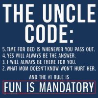 The Uncle Code Fun ins Mandatory Family Brother Uncle Kids Hoodie thumb 5