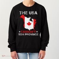 The Usa Canada’S 11th Province Funny Women's Sweatshirt thumb 0