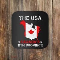 The Usa Canada’S 11th Province Funny Coaster thumb 0