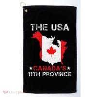 The Usa Canada’S 11th Province Funny Golf Towel thumb 0