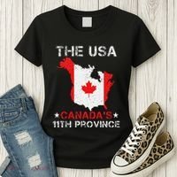The Usa Canada’S 11th Province Funny Women's T-Shirt thumb 3