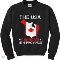 The Usa Canada’S 11th Province Funny Kids Sweatshirt thumb 0