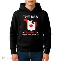 The Usa Canada’S 11th Province Funny Kids Hoodie thumb 4