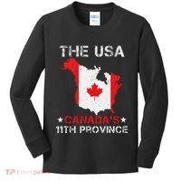 The Usa Canada’S 11th Province Funny Kids Long Sleeve Shirt thumb 0