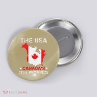 The Usa Canada’S 11th Province Funny Button thumb 0