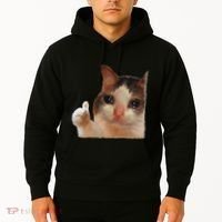 Thumbs Up Crying Cat Meme Cat Crying Thumps Up Memes Sad Cat Hoodie thumb 2