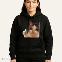 Thumbs Up Crying Cat Meme Cat Crying Thumps Up Memes Sad Cat Hoodie thumb 5