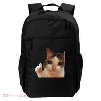 Thumbs Up Crying Cat Meme Cat Crying Thumps Up Memes Sad Cat Backpack thumb 0