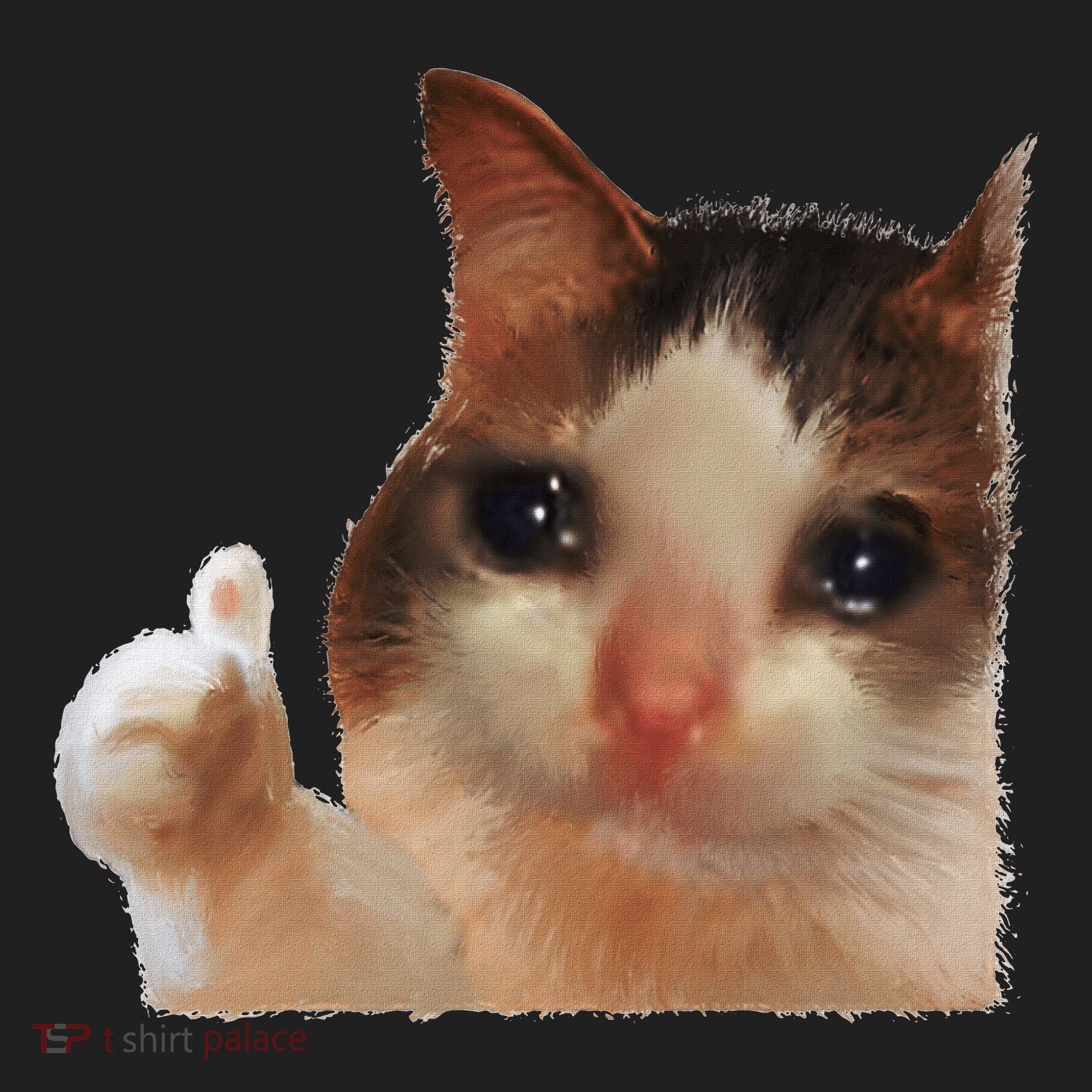 Thumbs Up Crying Cat Meme Cat Crying Thumps Up Memes Sad Cat Beanie