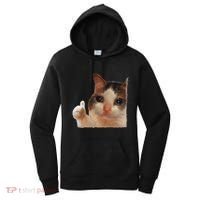 Thumbs Up Crying Cat Meme Cat Crying Thumps Up Memes Sad Cat Women's Hoodie thumb 0