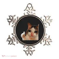 Thumbs Up Crying Cat Meme Cat Crying Thumps Up Memes Sad Cat Ornament thumb 0
