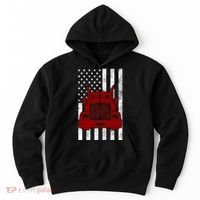 American Trucker USA Flag Hoodie thumb 0