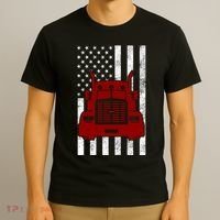 American Trucker USA Flag T-Shirt thumb 3