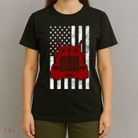 American Trucker USA Flag T-Shirt thumb 4