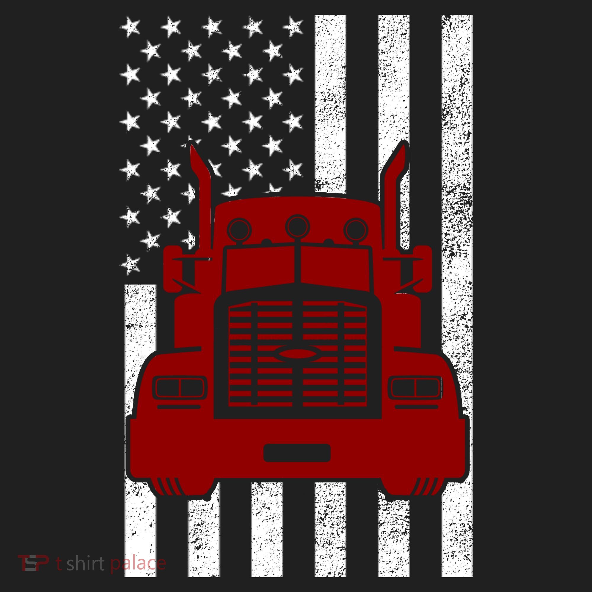 American Trucker USA Flag Beanie