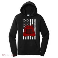 American Trucker USA Flag Women's Hoodie thumb 0