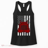 American Trucker USA Flag Women's Tank Top thumb 0