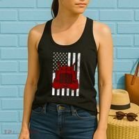 American Trucker USA Flag Women's Tank Top thumb 2