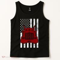 American Trucker USA Flag Tank Top thumb 2