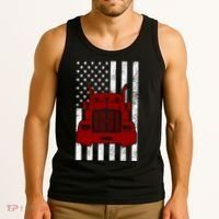 American Trucker USA Flag Tank Top thumb 3