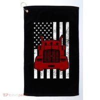 American Trucker USA Flag Golf Towel thumb 0