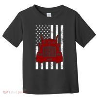 American Trucker USA Flag Toddler T-Shirt thumb 0