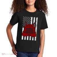 American Trucker USA Flag Kids T-Shirt thumb 2