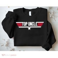Top Uncle Funny Uncle 80s Father's Day Gift Sweatshirt thumb 2