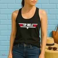 Top Uncle Funny Uncle 80s Father's Day Gift Women's Tank Top thumb 2