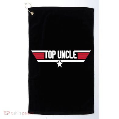 Top Uncle Funny Uncle 80s Father's Day Gift Golf Towel