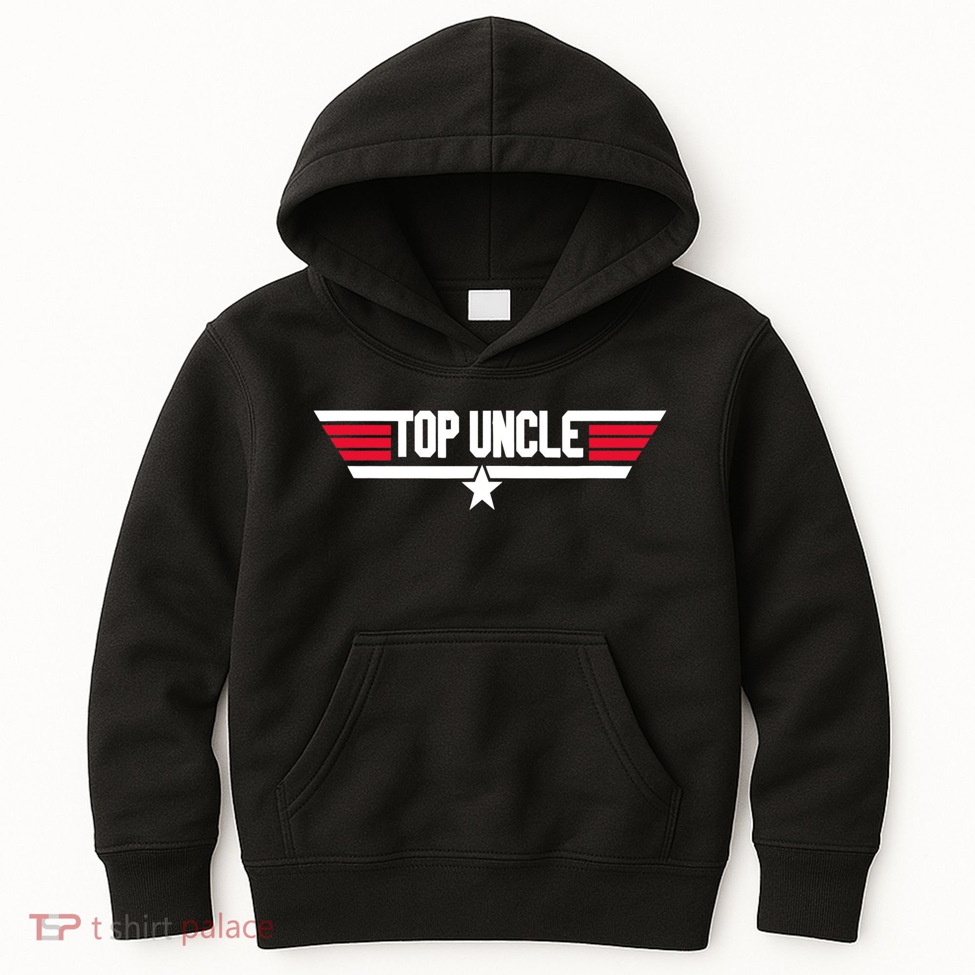 Top Uncle Funny Uncle 80s Father's Day Gift Kids Hoodie