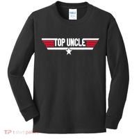 Top Uncle Funny Uncle 80s Father's Day Gift Kids Long Sleeve Shirt thumb 0