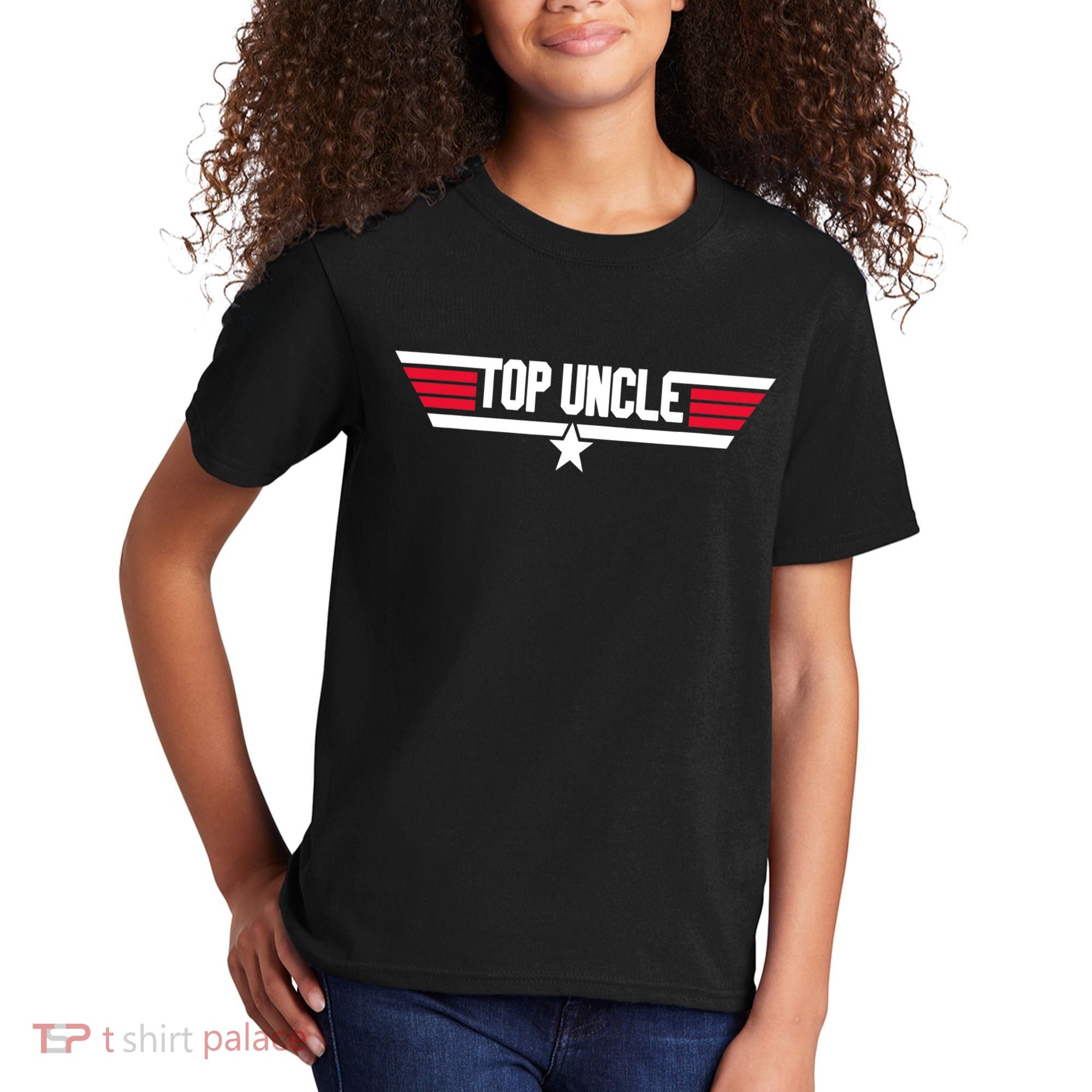 Top Uncle Funny Uncle 80s Father's Day Gift Kids T-Shirt