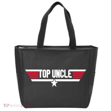 Top Uncle Funny Uncle 80s Father's Day Gift Tote Bag