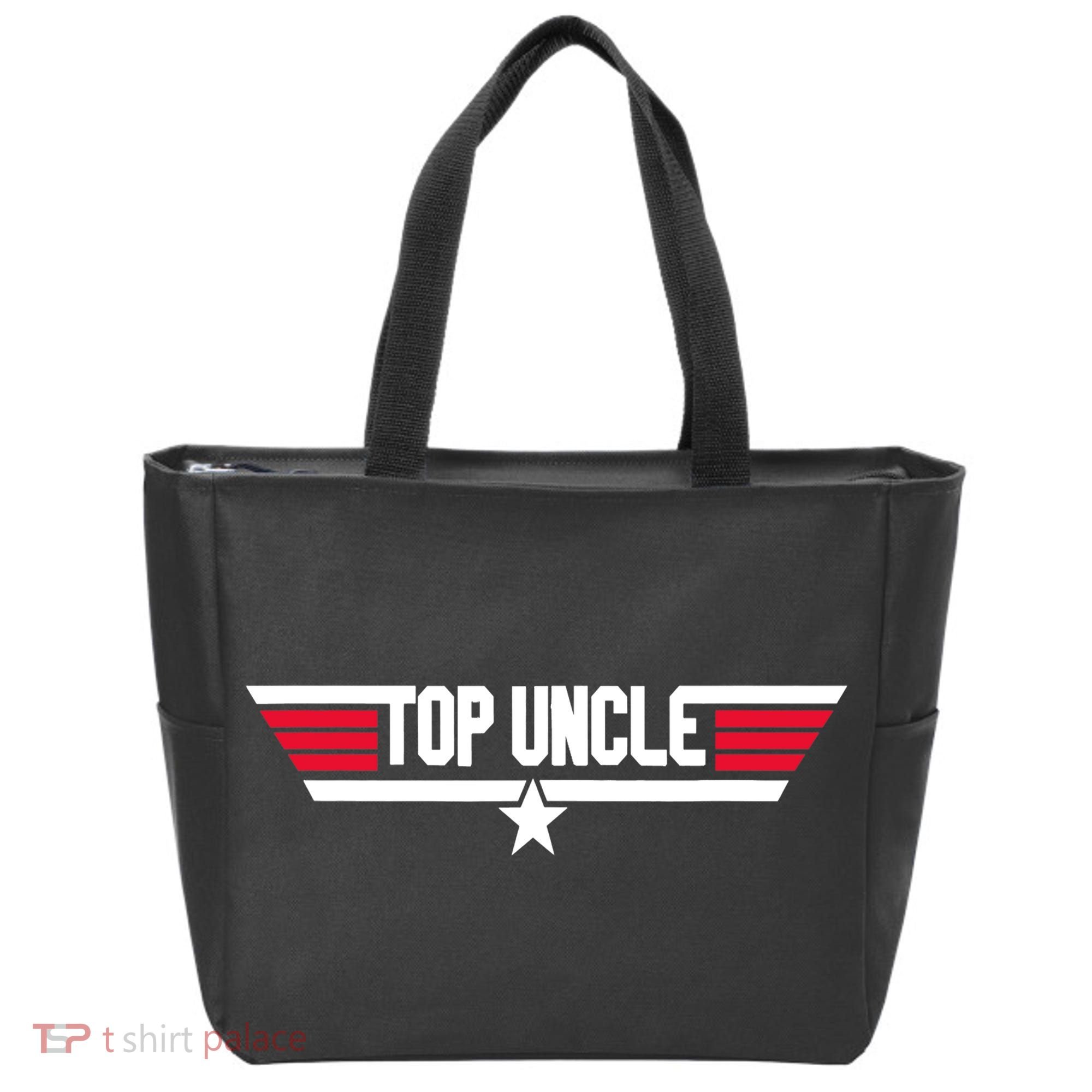 Top Uncle Funny Uncle 80s Father's Day Gift Tote Bag