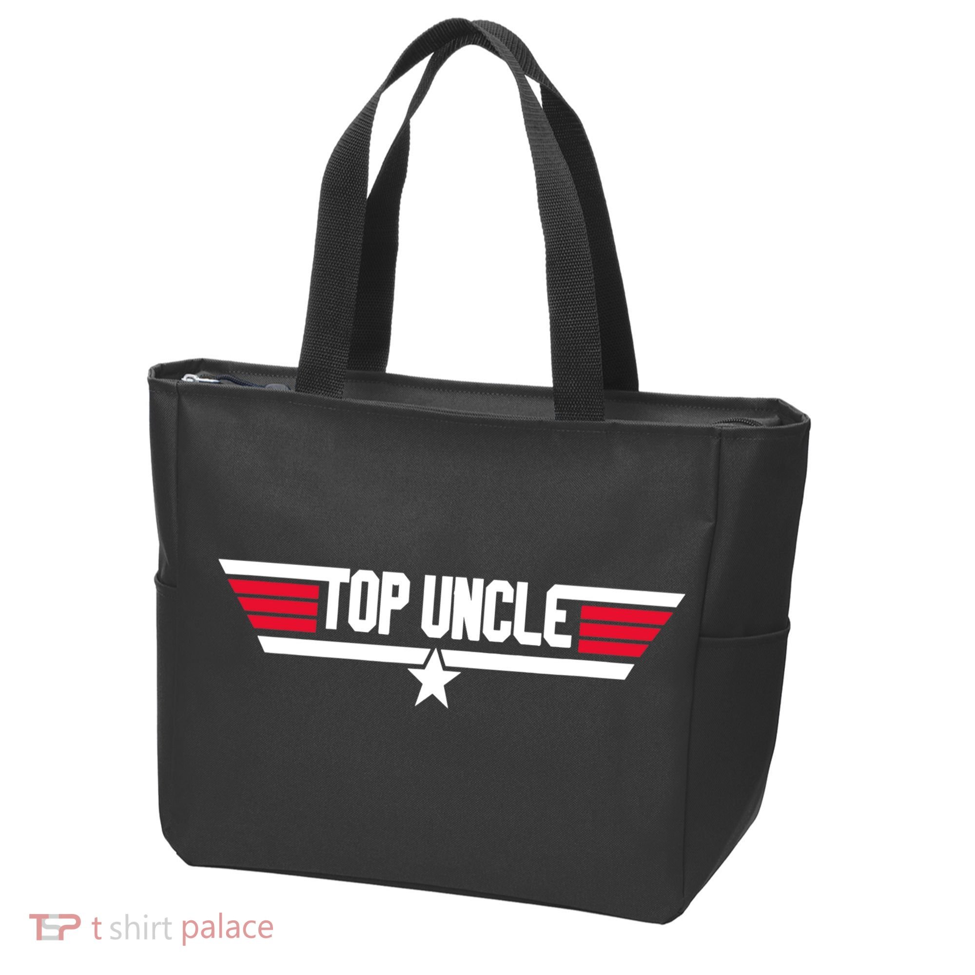 Top Uncle Funny Uncle 80s Father's Day Gift Tote Bag