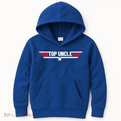 Top Uncle Funny Uncle 80s Father's Day Gift Kids Hoodie