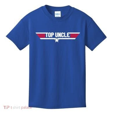 Top Uncle Funny Uncle 80s Father's Day Gift Kids T-Shirt