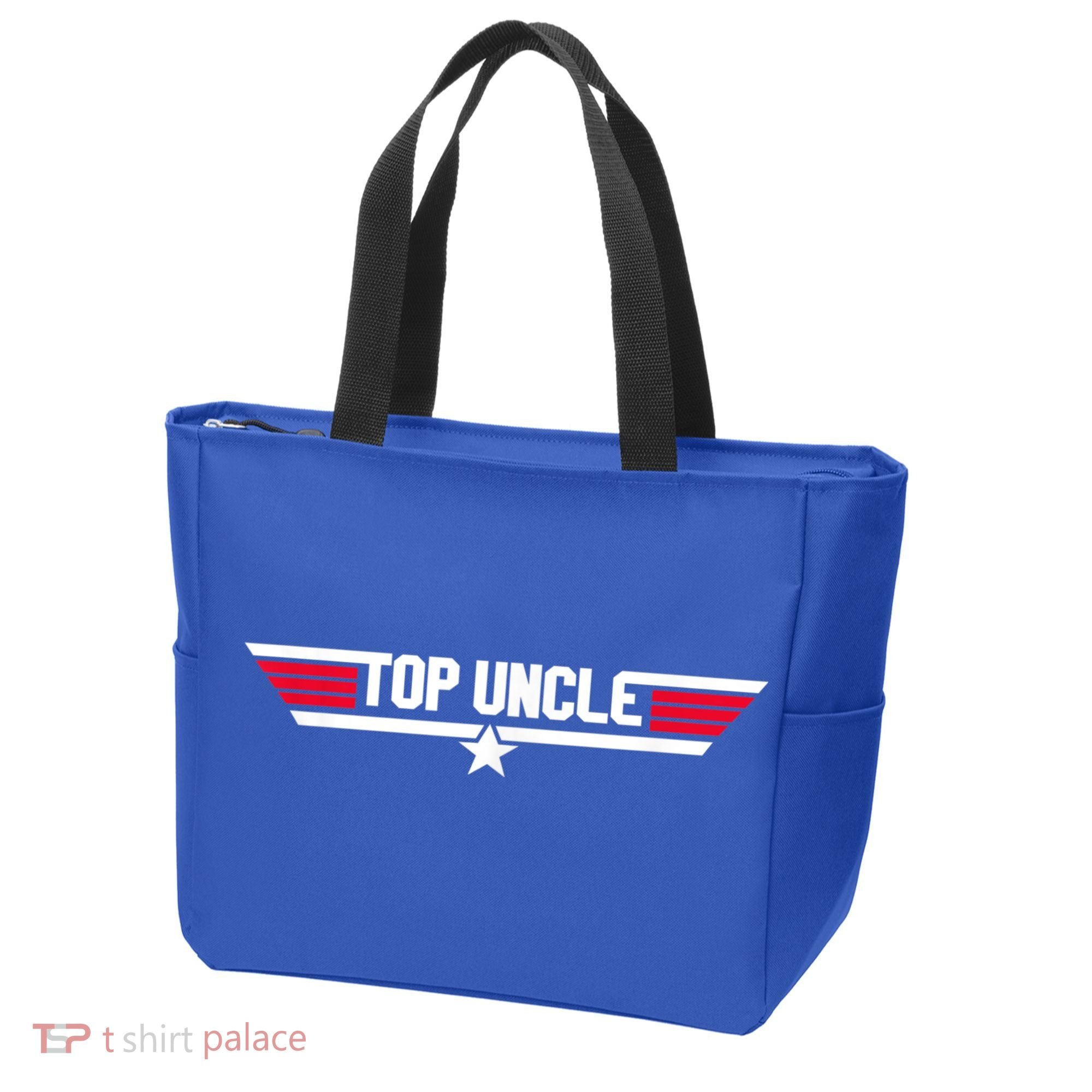 Top Uncle Funny Uncle 80s Father's Day Gift Tote Bag