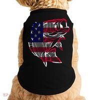 Transparent USA Fish Flag Doggie Tank thumb 0
