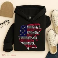 Transparent USA Fish Flag Hoodie thumb 4