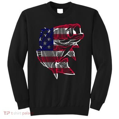 Transparent USA Fish Flag Sweatshirt