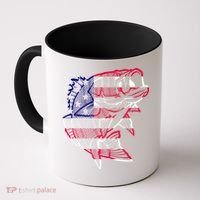 Transparent USA Fish Flag Coffee Mug thumb 0