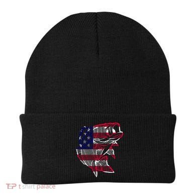 Transparent USA Fish Flag Beanie